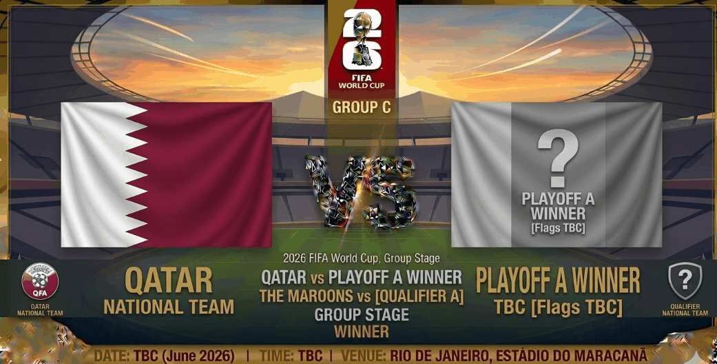 Qatar vs Playoff A Winner